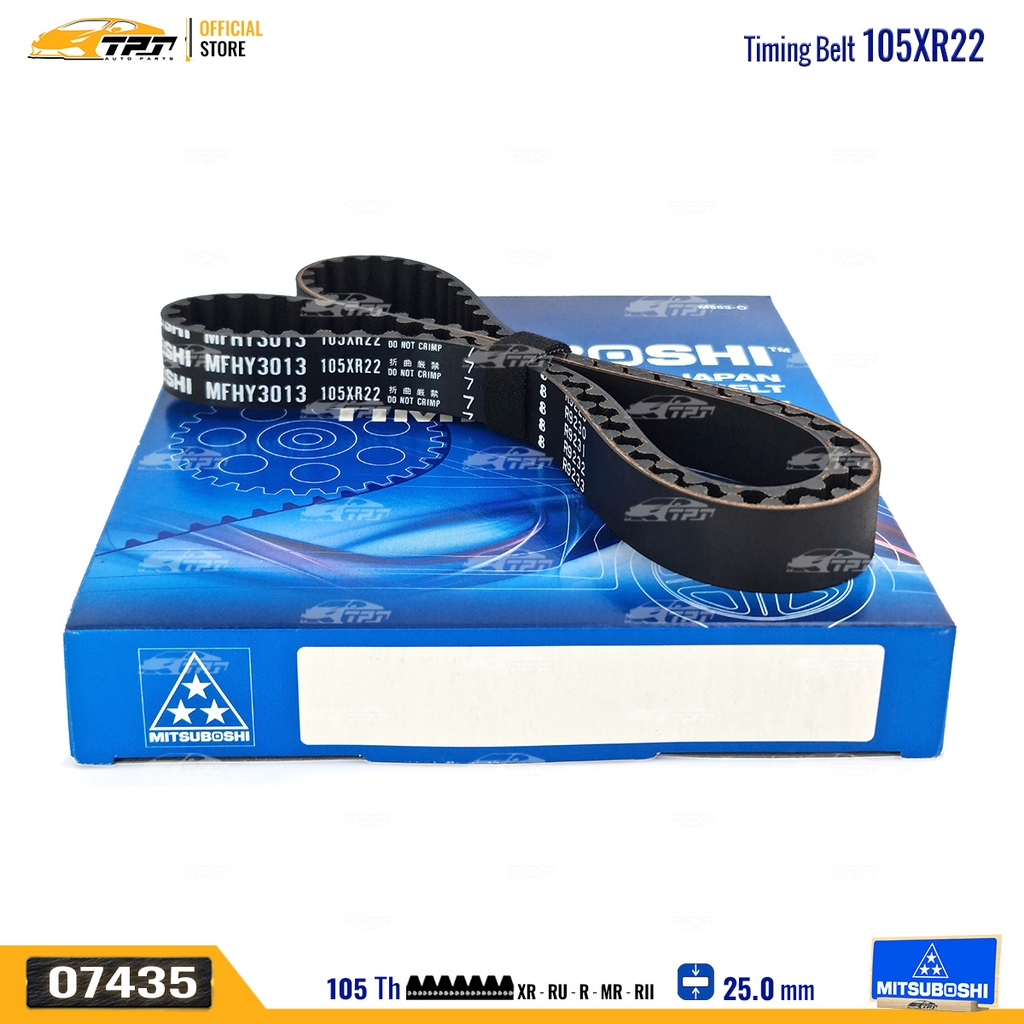 105XR22 Dây Curoa Cam / Dây Đai Răng Hyundai ACCENT Mitsuboshi - Japan