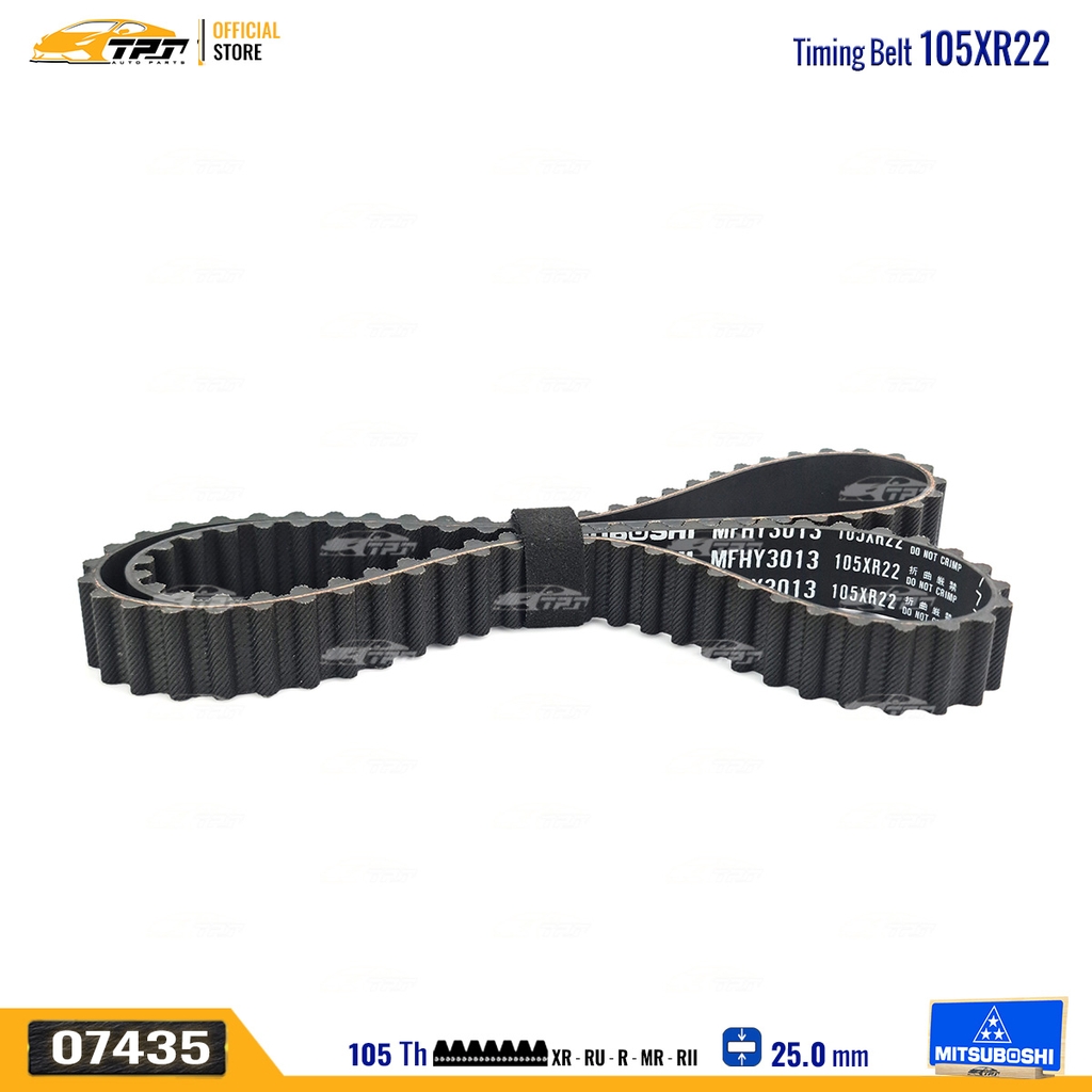 105XR22 Dây Curoa Cam / Dây Đai Răng Hyundai ACCENT Mitsuboshi - Japan