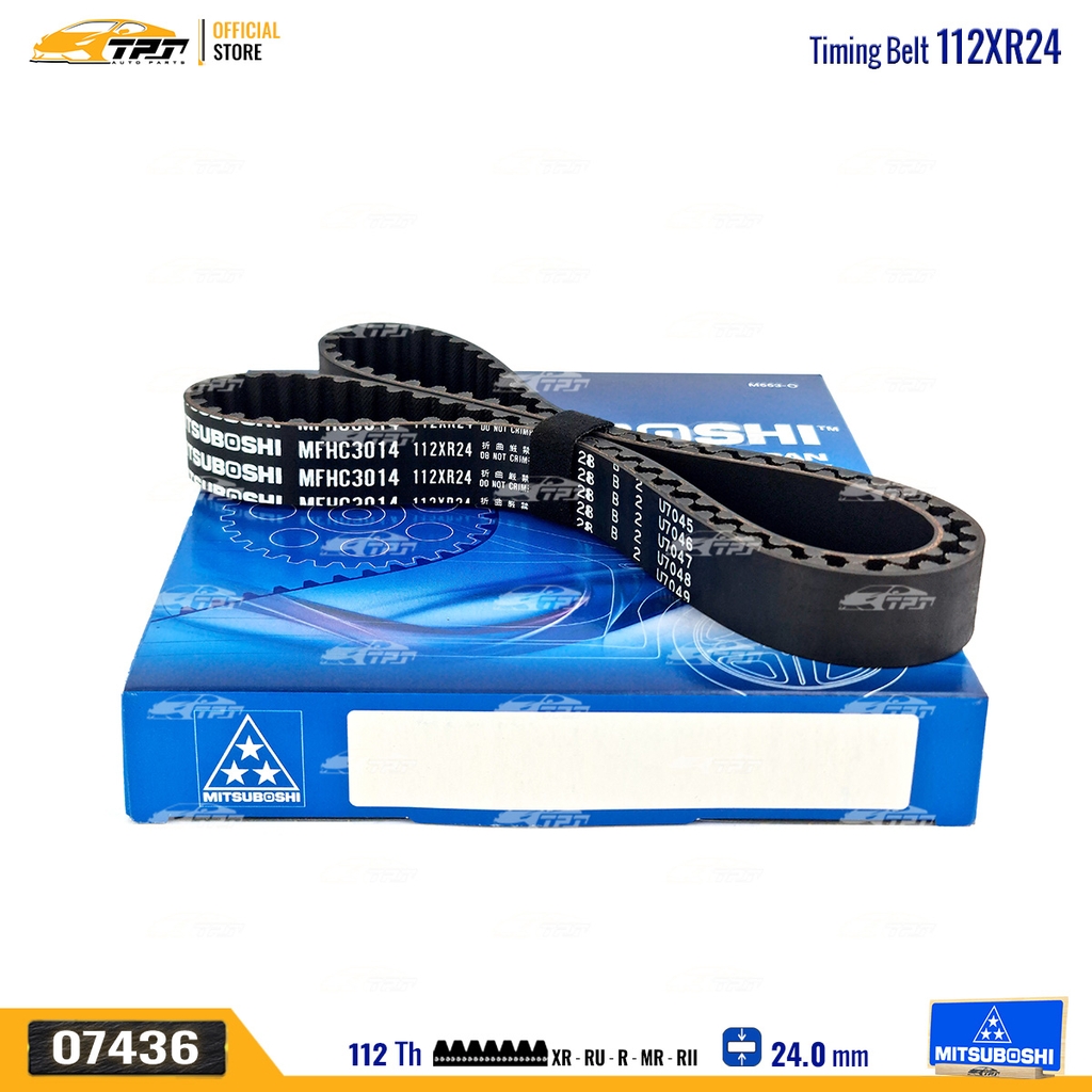 112XR24 Dây Curoa Cam / Dây Đai Răng Honda ACCORD 2.0 - 2.3 Mitsuboshi - Japan