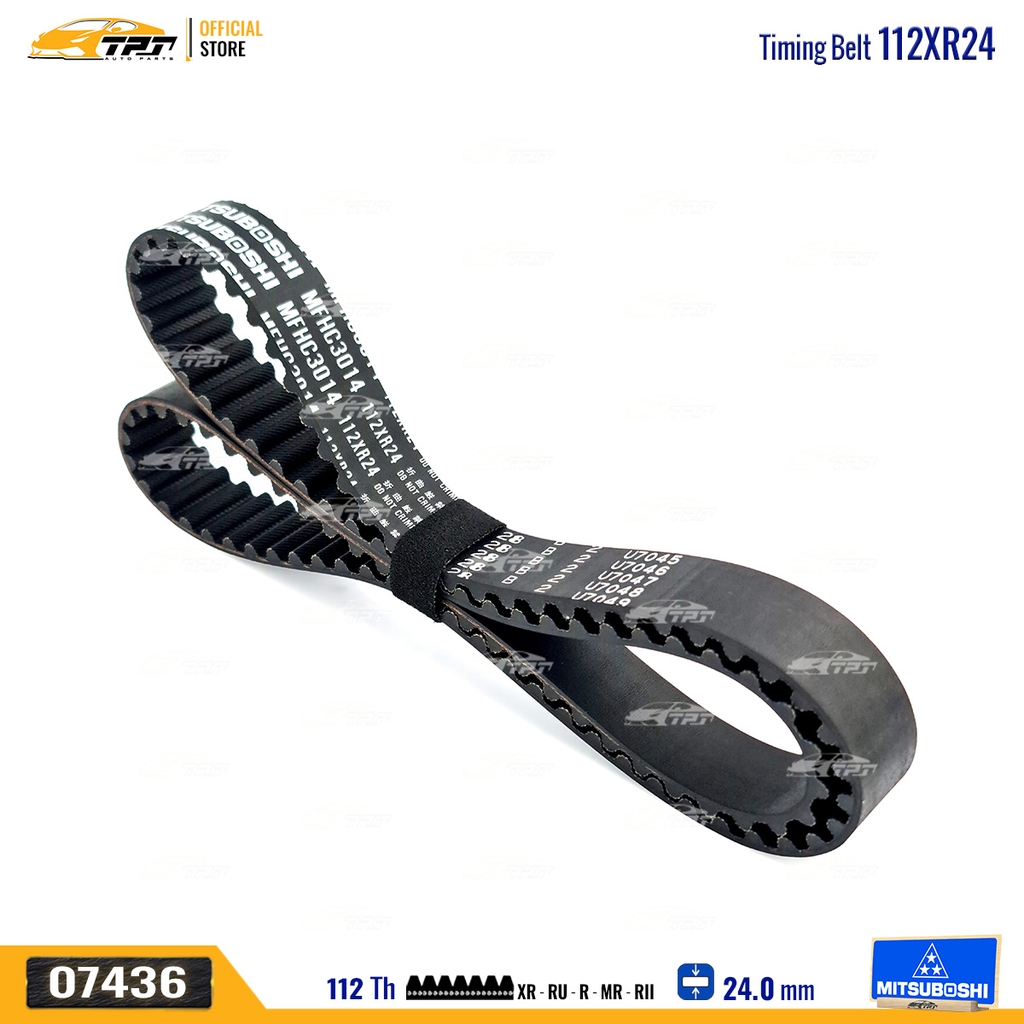112XR24 Dây Curoa Cam / Dây Đai Răng Honda ACCORD 2.0 - 2.3 Mitsuboshi - Japan