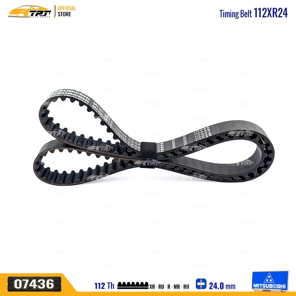 112XR24 Dây Curoa Cam / Dây Đai Răng Honda ACCORD 2.0 - 2.3 Mitsuboshi - Japan