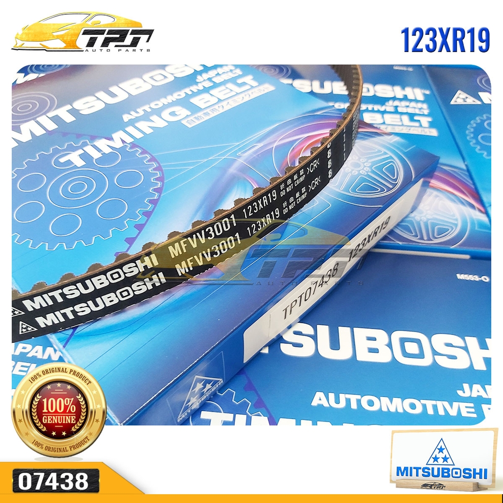 123XR19 Dây Curoa Cam / Dây Đai Răng Toyota HILUX - HIACE Mitsuboshi - Japan