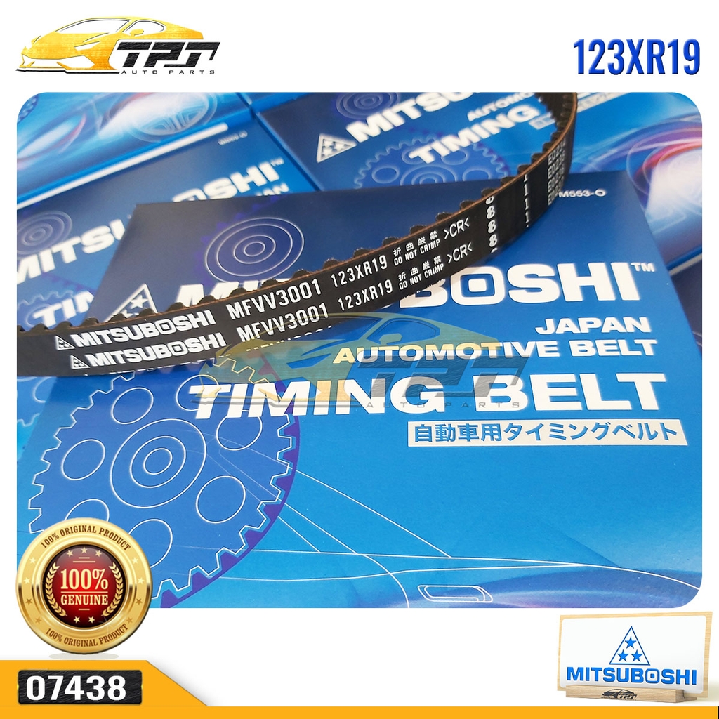 123XR19 Dây Curoa Cam / Dây Đai Răng Toyota HILUX - HIACE Mitsuboshi - Japan