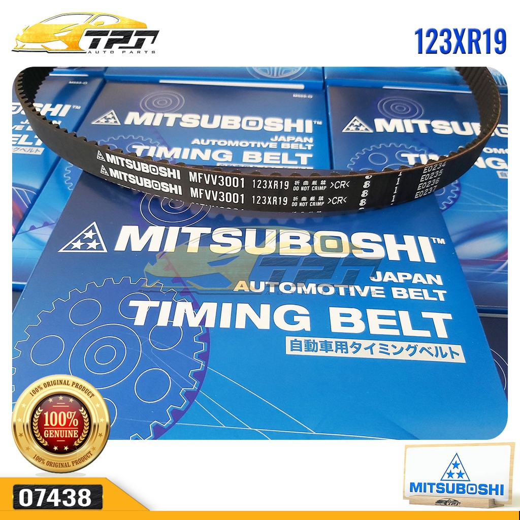 123XR19 Dây Curoa Cam / Dây Đai Răng Toyota HILUX - HIACE Mitsuboshi - Japan