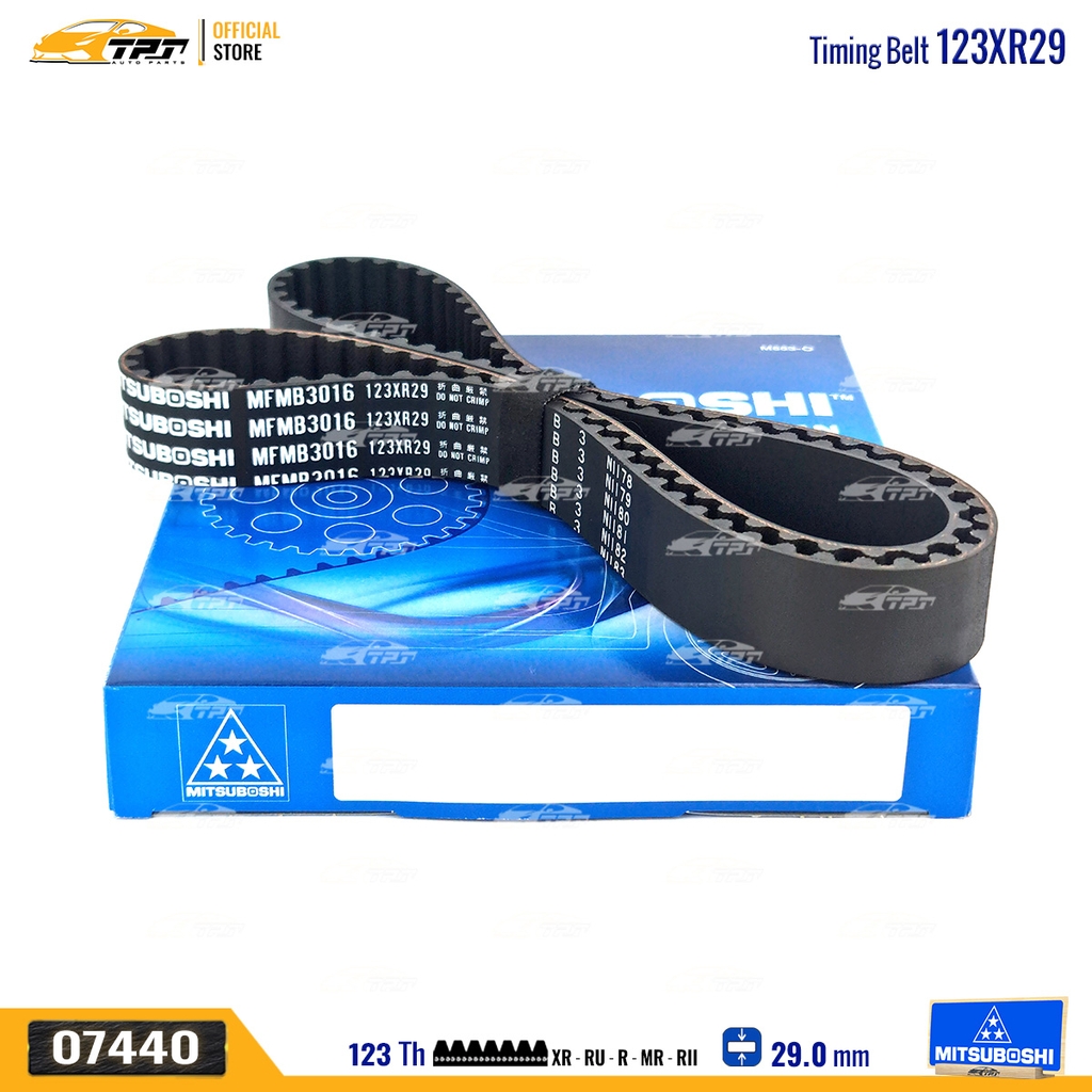 123XR29 Dây Curoa Cam / Dây Đai Răng MITSUBOSHI JOLIE Mitsuboshi - Japan