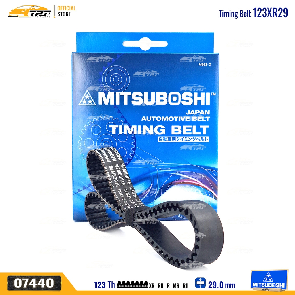 123XR29 Dây Curoa Cam / Dây Đai Răng MITSUBOSHI JOLIE Mitsuboshi - Japan