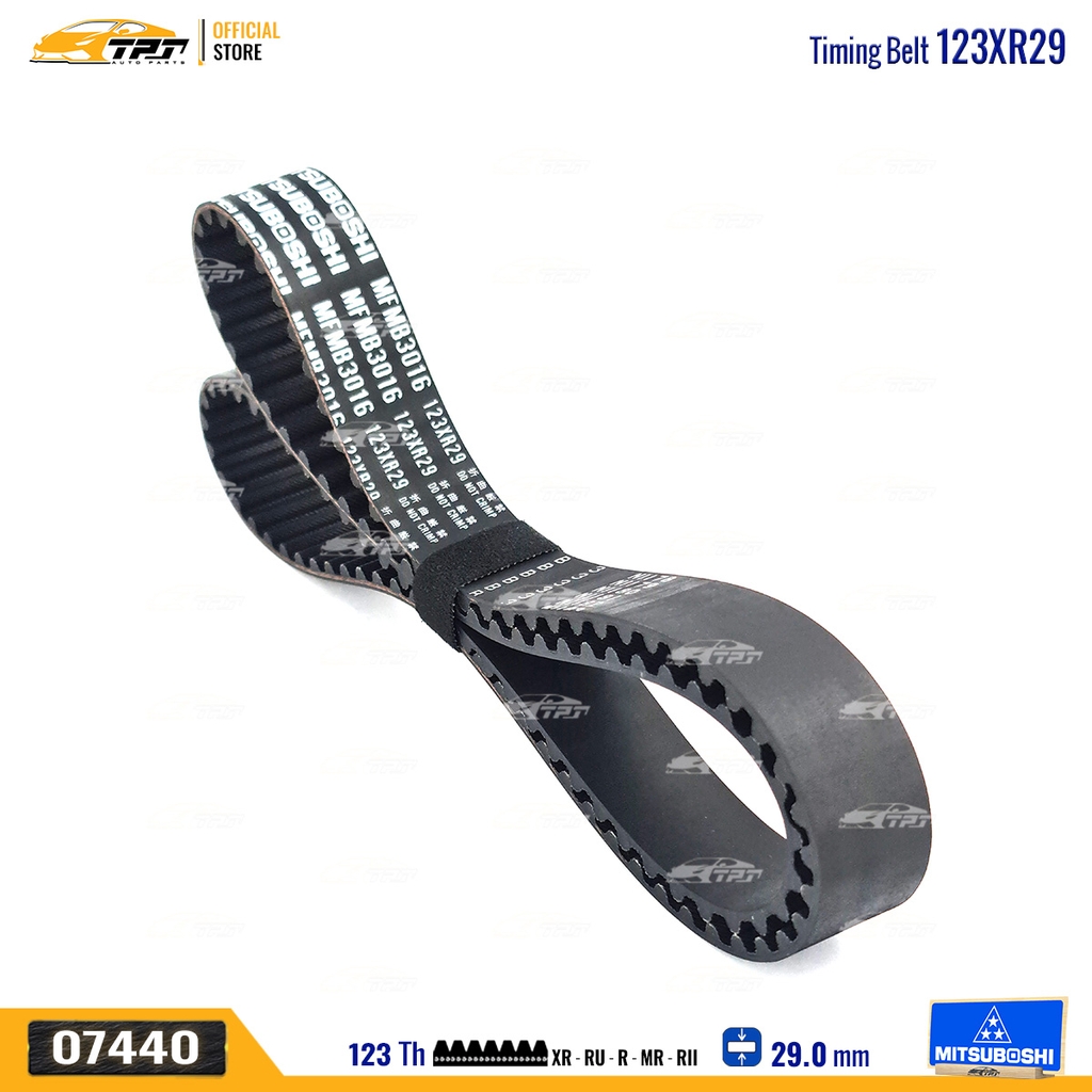 123XR29 Dây Curoa Cam / Dây Đai Răng MITSUBOSHI JOLIE Mitsuboshi - Japan