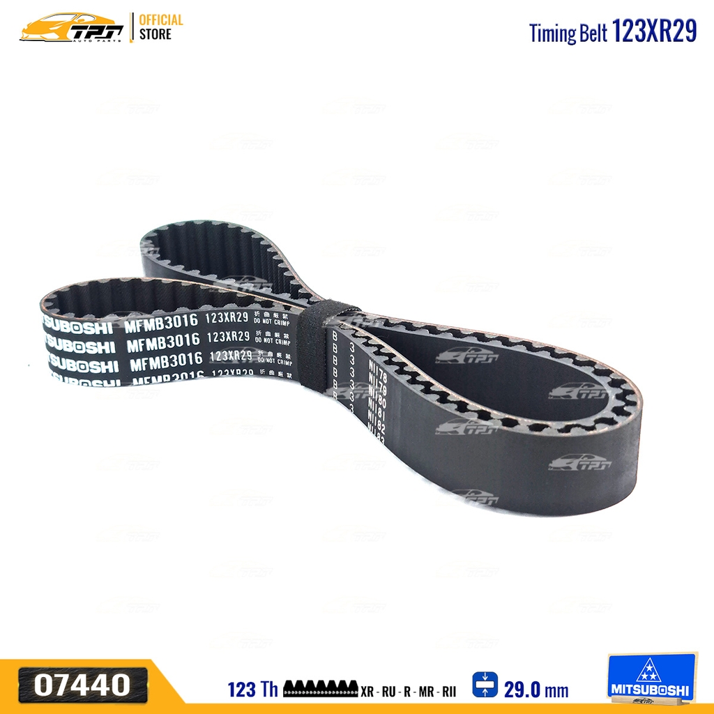 123XR29 Dây Curoa Cam / Dây Đai Răng MITSUBOSHI JOLIE Mitsuboshi - Japan