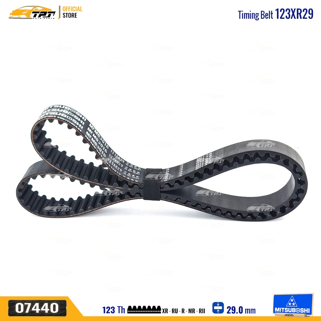 123XR29 Dây Curoa Cam / Dây Đai Răng MITSUBOSHI JOLIE Mitsuboshi - Japan