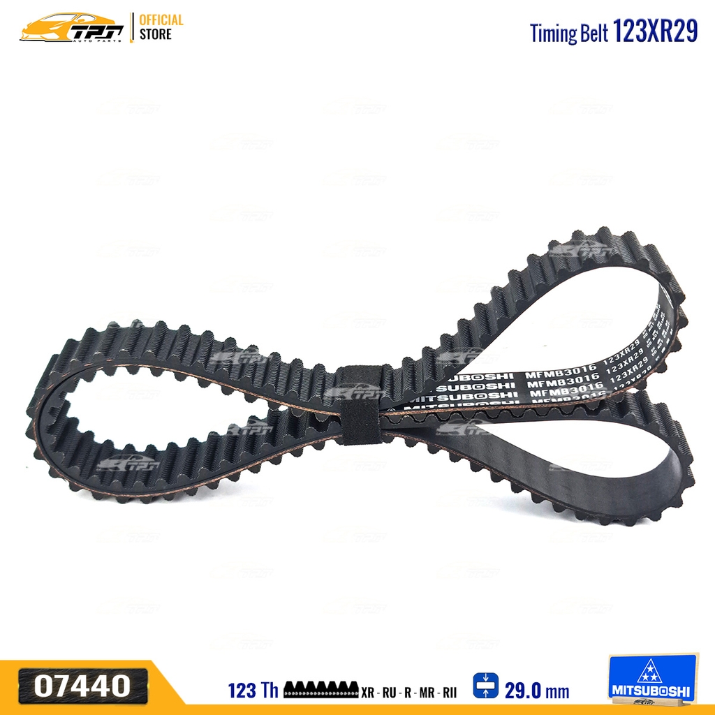 123XR29 Dây Curoa Cam / Dây Đai Răng MITSUBOSHI JOLIE Mitsuboshi - Japan