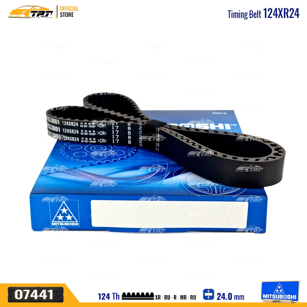 124XR24 Dây Curoa Cam / Dây Đai Răng Honda CIVIC 1.6 87-92 Mitsuboshi - Japan