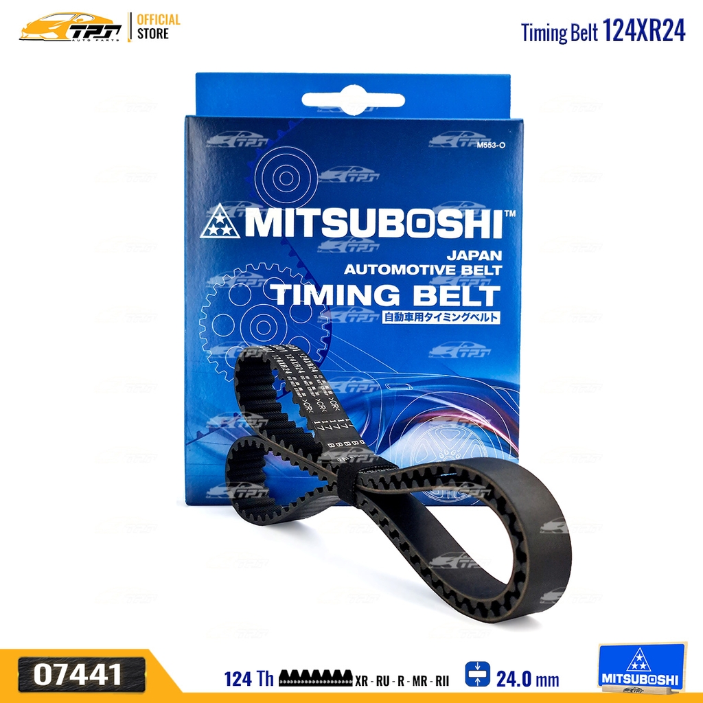 124XR24 Dây Curoa Cam / Dây Đai Răng Honda CIVIC 1.6 87-92 Mitsuboshi - Japan