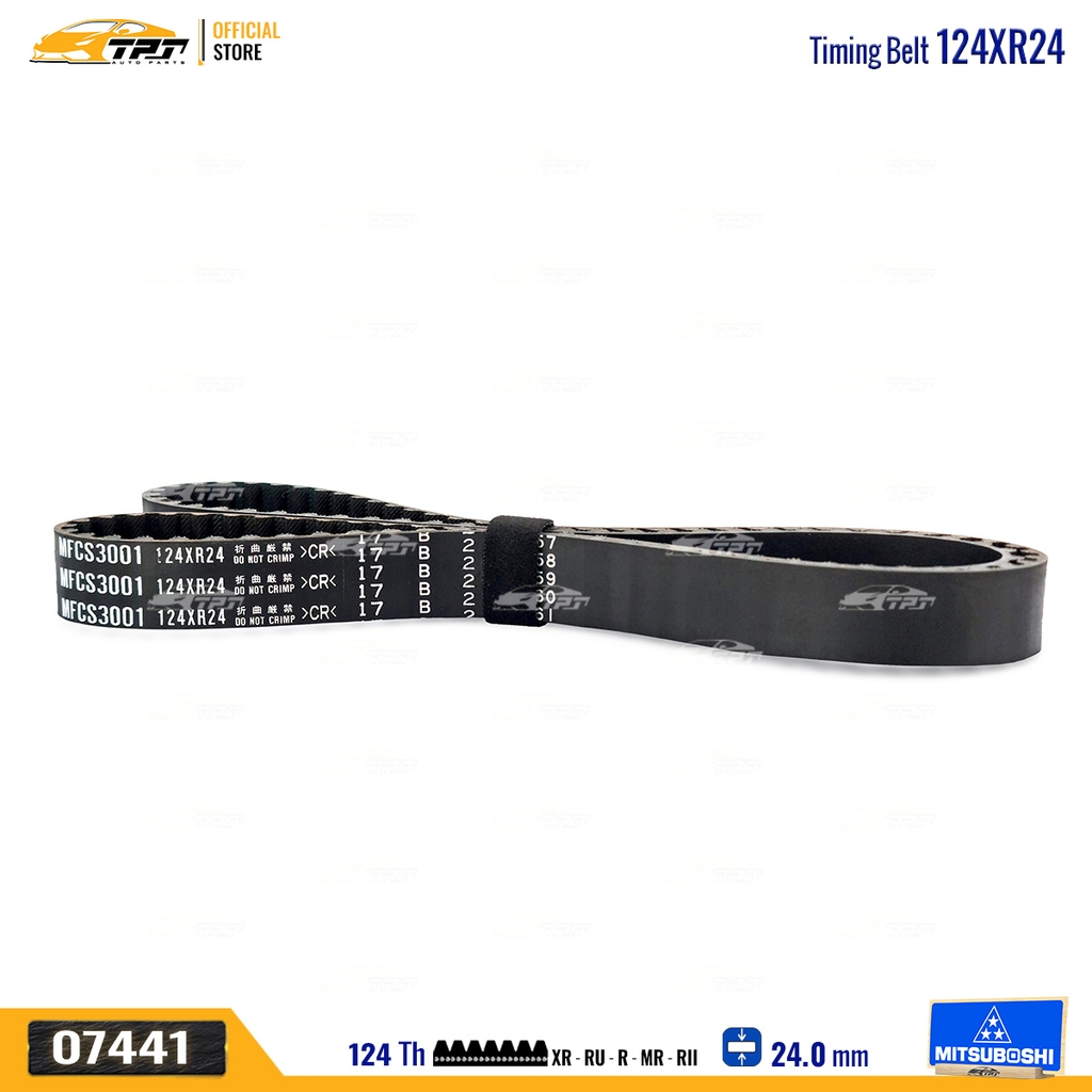 124XR24 Dây Curoa Cam / Dây Đai Răng Honda CIVIC 1.6 87-92 Mitsuboshi - Japan