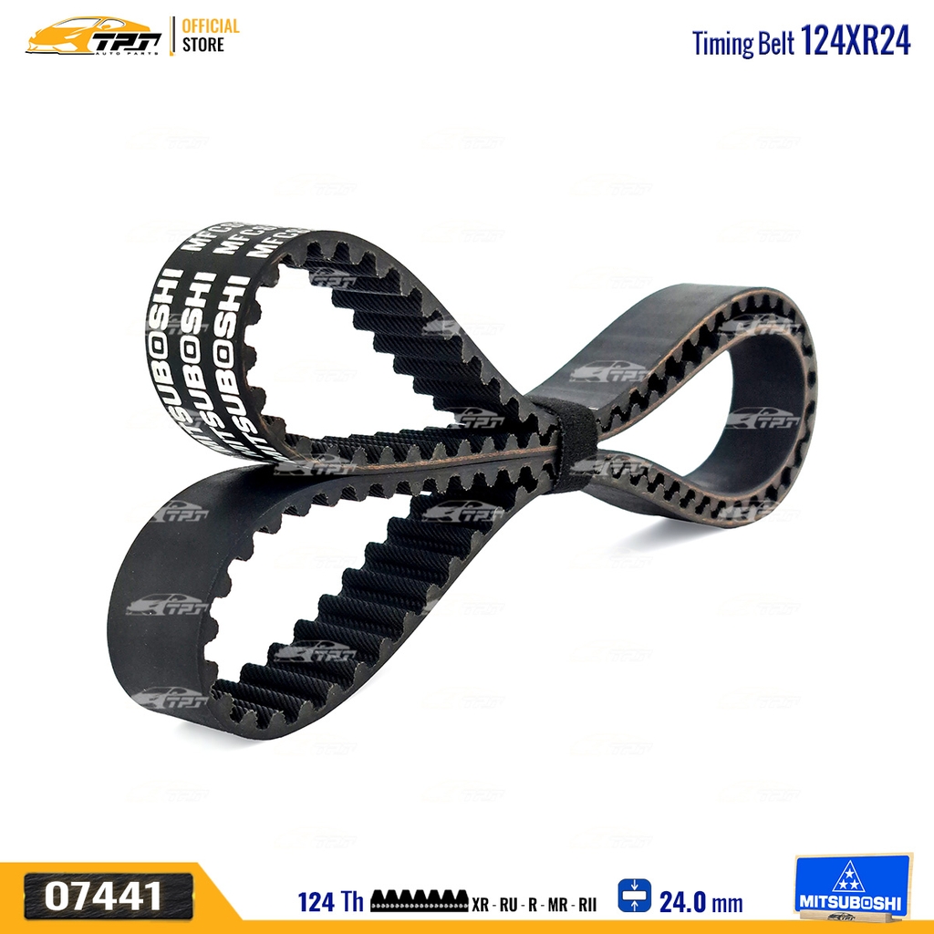 124XR24 Dây Curoa Cam / Dây Đai Răng Honda CIVIC 1.6 87-92 Mitsuboshi - Japan