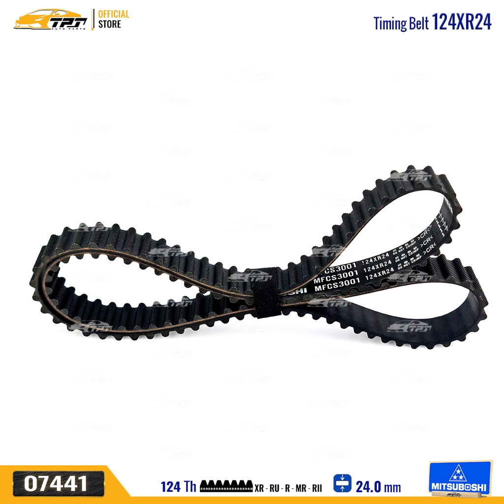 124XR24 Dây Curoa Cam / Dây Đai Răng Honda CIVIC 1.6 87-92 Mitsuboshi - Japan