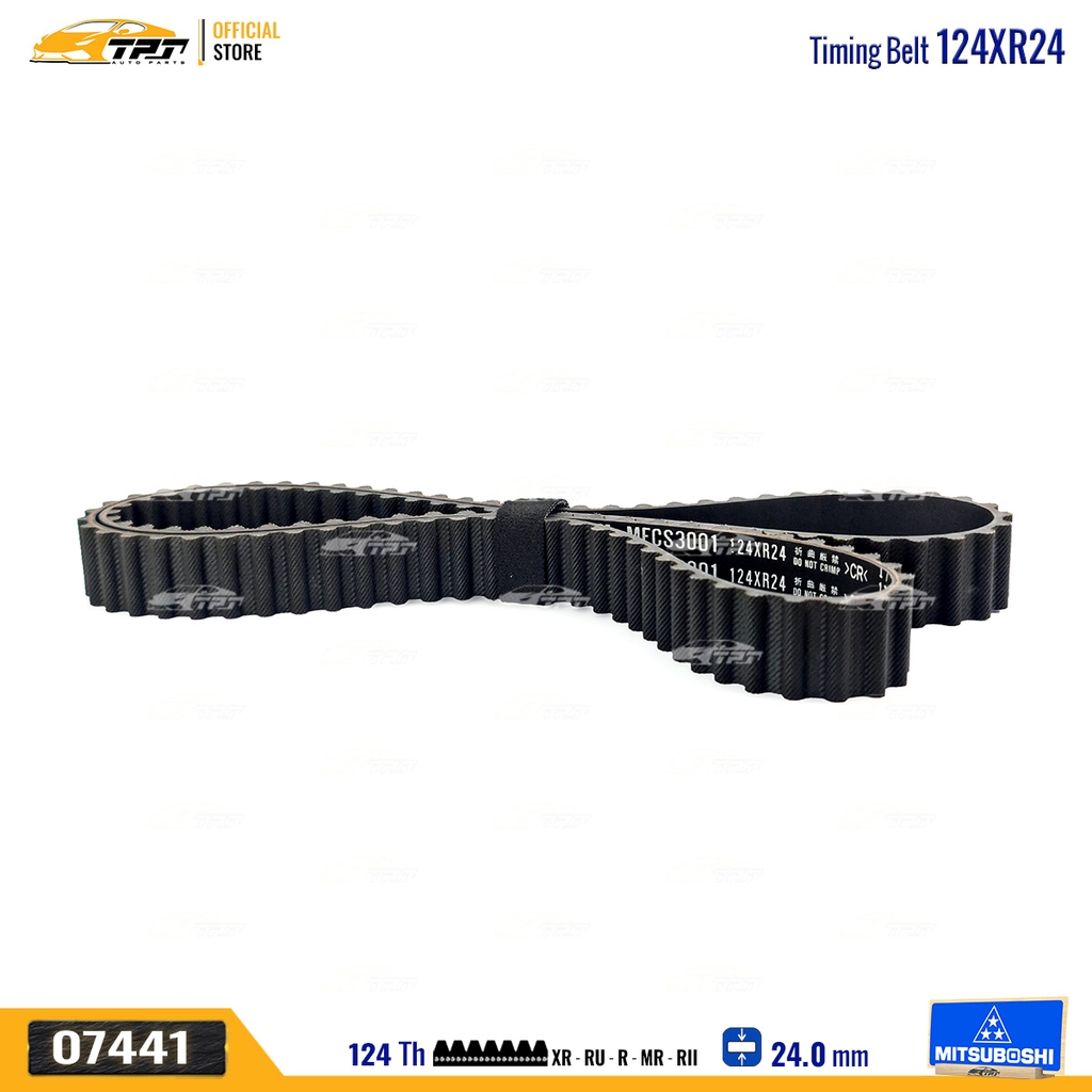 124XR24 Dây Curoa Cam / Dây Đai Răng Honda CIVIC 1.6 87-92 Mitsuboshi - Japan