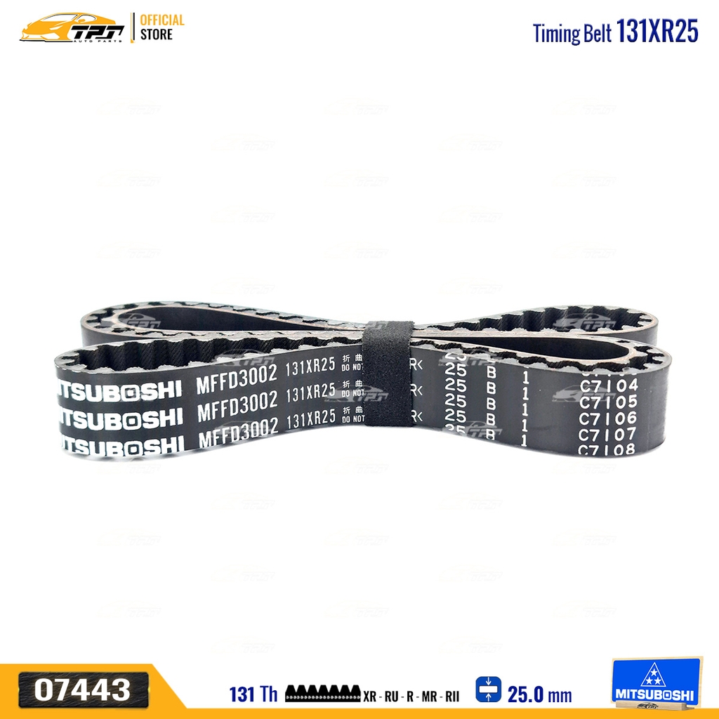 131XR25 Dây Curoa Cam / Dây Đai Răng Ford FIESTA Mitsuboshi - Japan