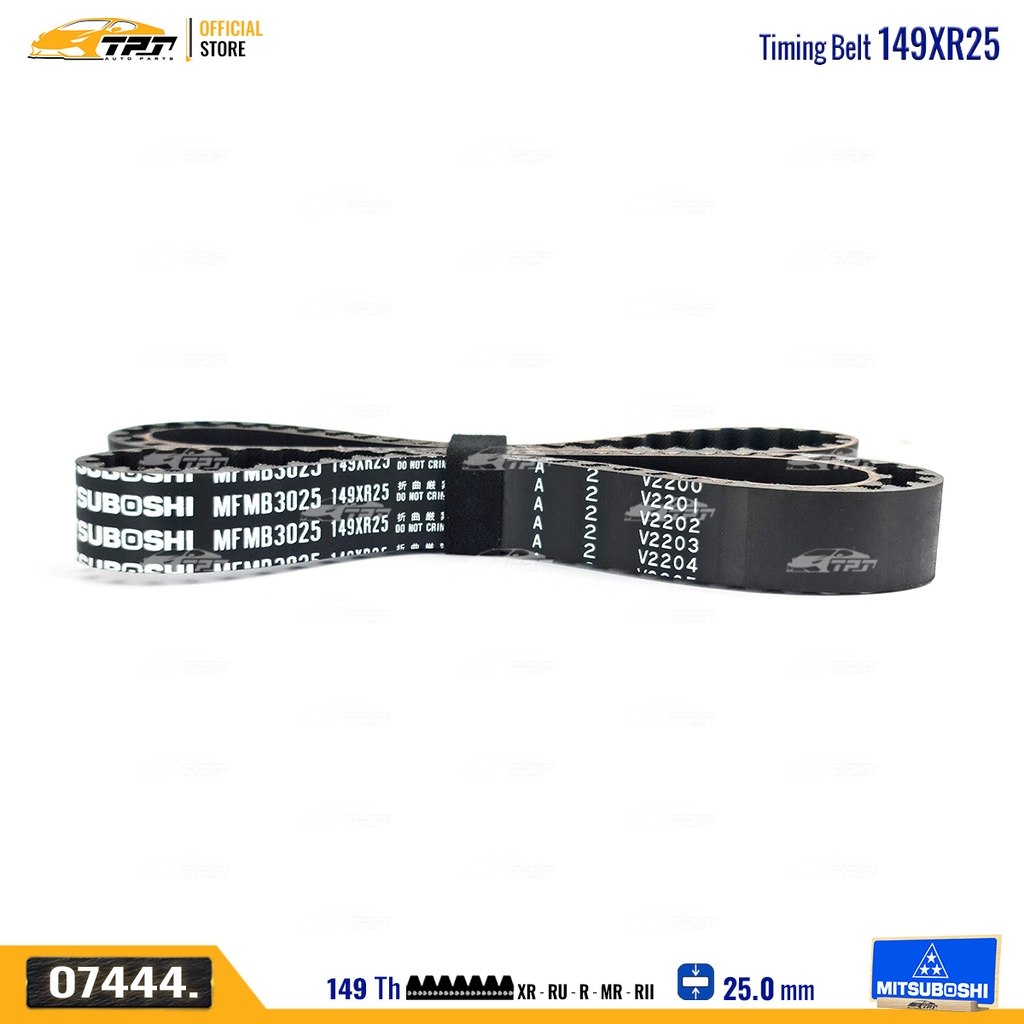 149XR25 Dây Curoa Cam / Dây Đai Răng Hyundai STAREX - H1 - LIBERO - GALLOPER - GRANDEUR 3.0 Mitsuboshi - Japan