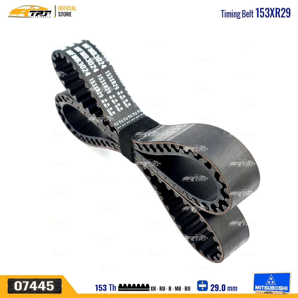 153XR29 Dây Curoa Cam / Dây Đai Răng Hyundai ELANTRA 1.6-1.8 - GRANDEUR 2.0 - SONATA Mitsuboshi - Japan