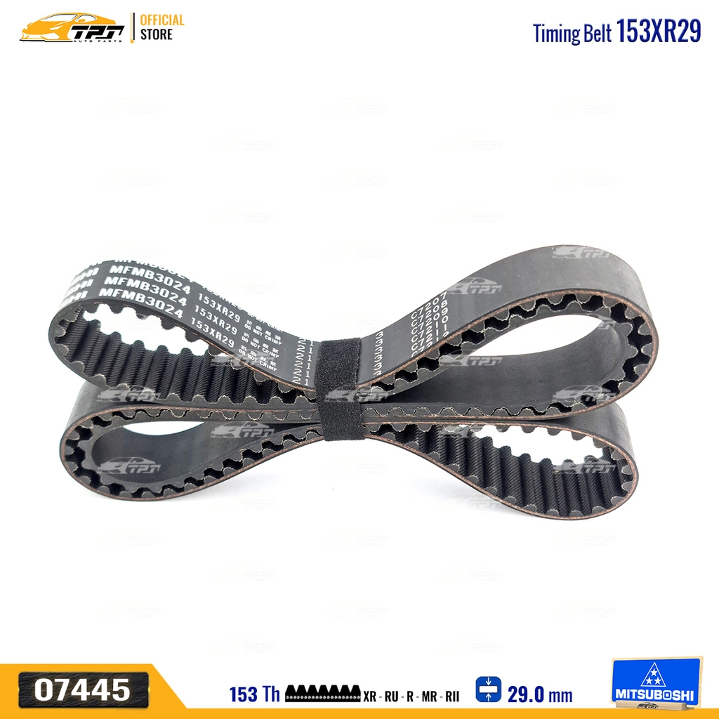 153XR29 Dây Curoa Cam / Dây Đai Răng Hyundai ELANTRA 1.6-1.8 - GRANDEUR 2.0 - SONATA Mitsuboshi - Japan