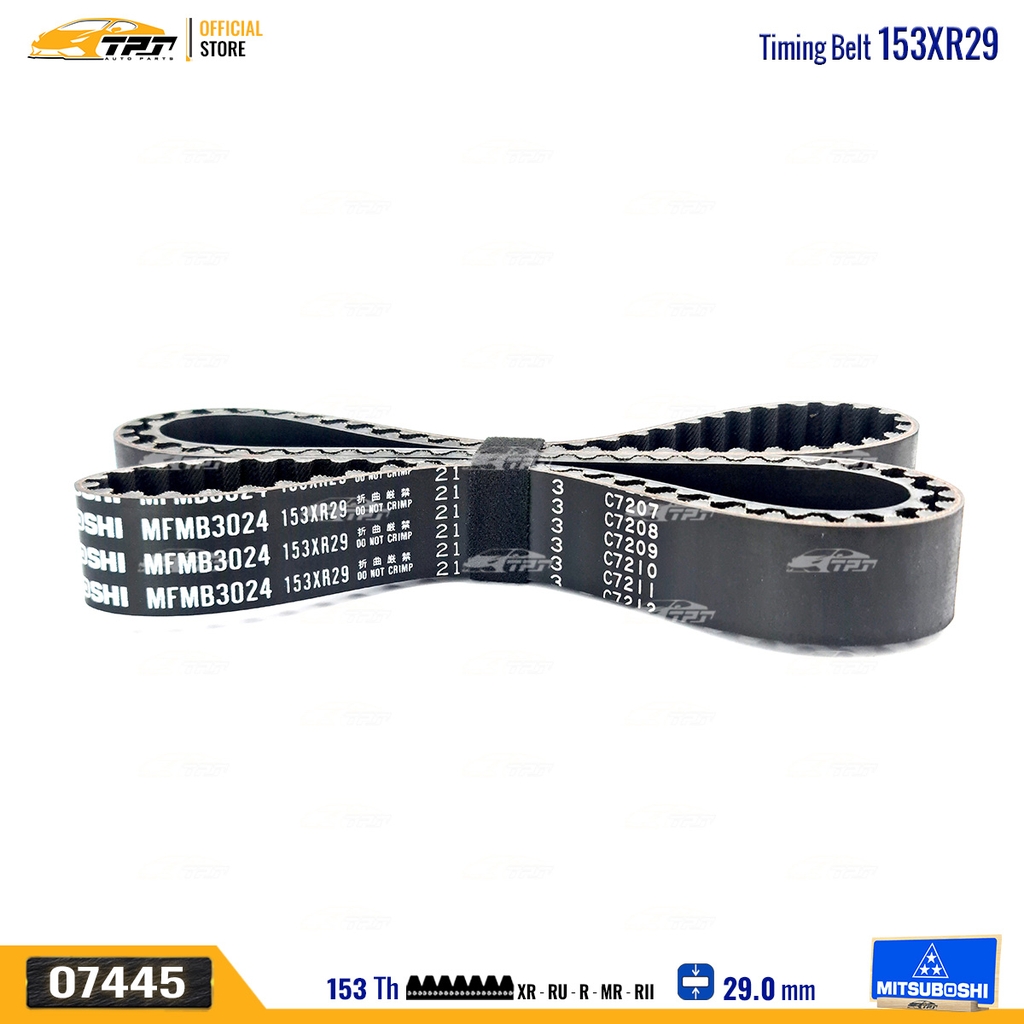 153XR29 Dây Curoa Cam / Dây Đai Răng Hyundai ELANTRA 1.6-1.8 - GRANDEUR 2.0 - SONATA Mitsuboshi - Japan
