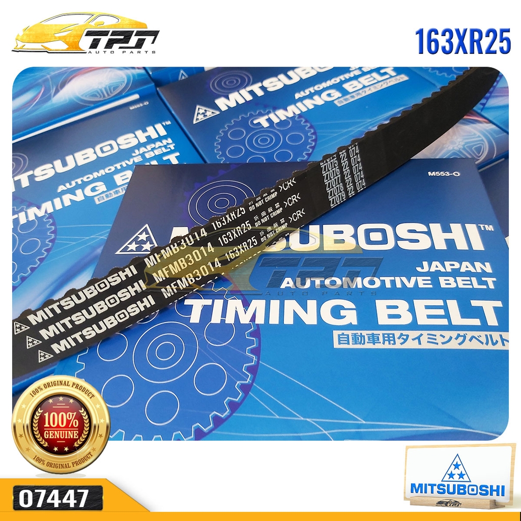 163XR25 Dây Curoa Cam / Dây Đai Răng Hyundai PORTER - H100 - STAREX - H1 - LIBERO - TERRACAN - GALLOPER - Kia BONGO Mitsuboshi - Japan