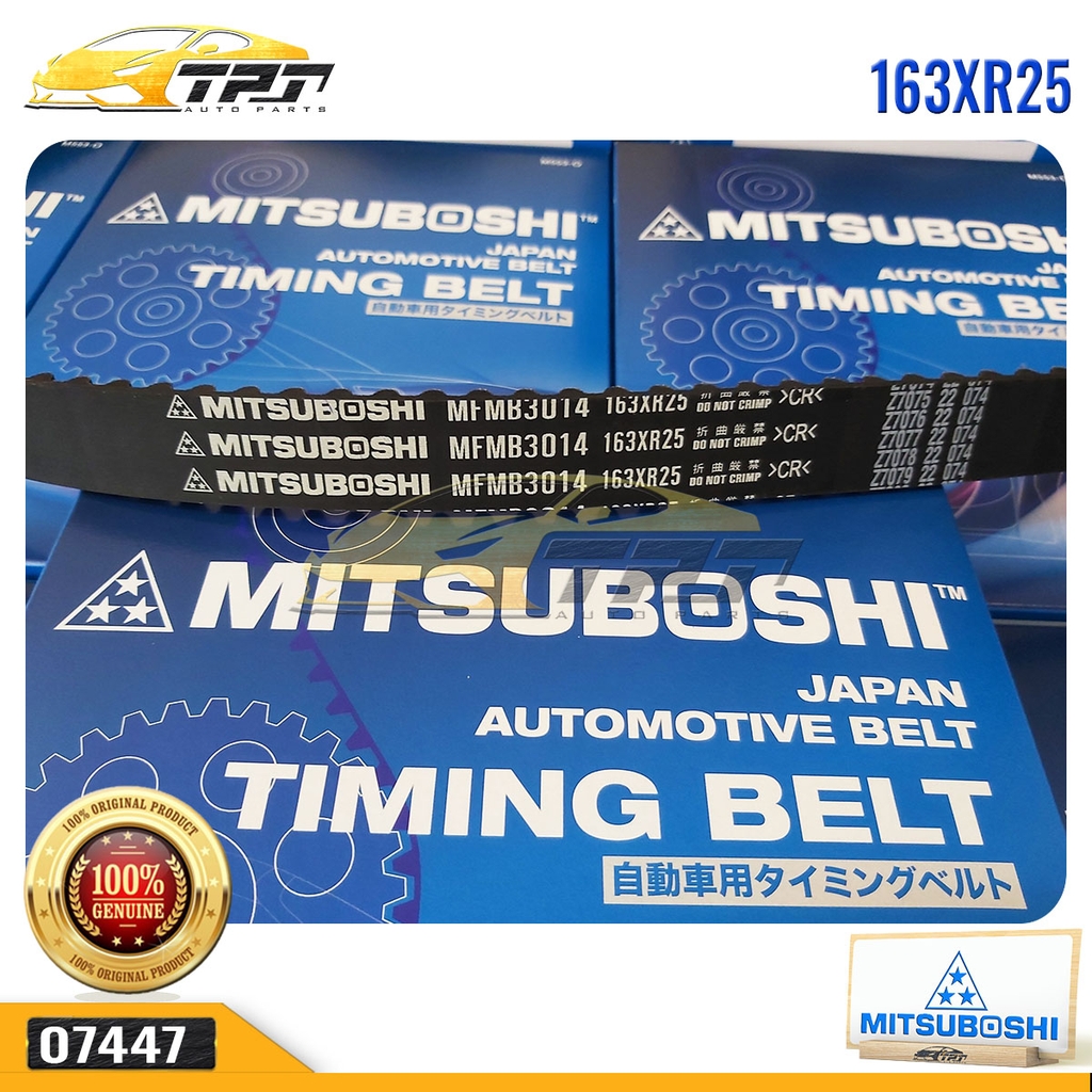 163XR25 Dây Curoa Cam / Dây Đai Răng Hyundai PORTER - H100 - STAREX - H1 - LIBERO - TERRACAN - GALLOPER - Kia BONGO Mitsuboshi - Japan