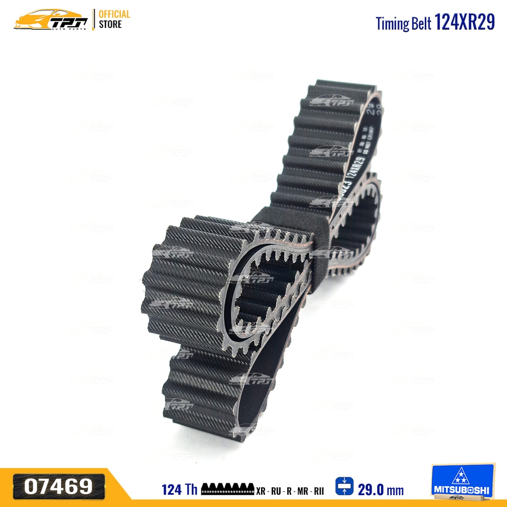 124XR29 Dây Curoa Cam / Dây Đai Răng Mitsubishi TRITON 2.4 - GALANT 2.4 - PAJERO 2.4 Mitsuboshi - Japan