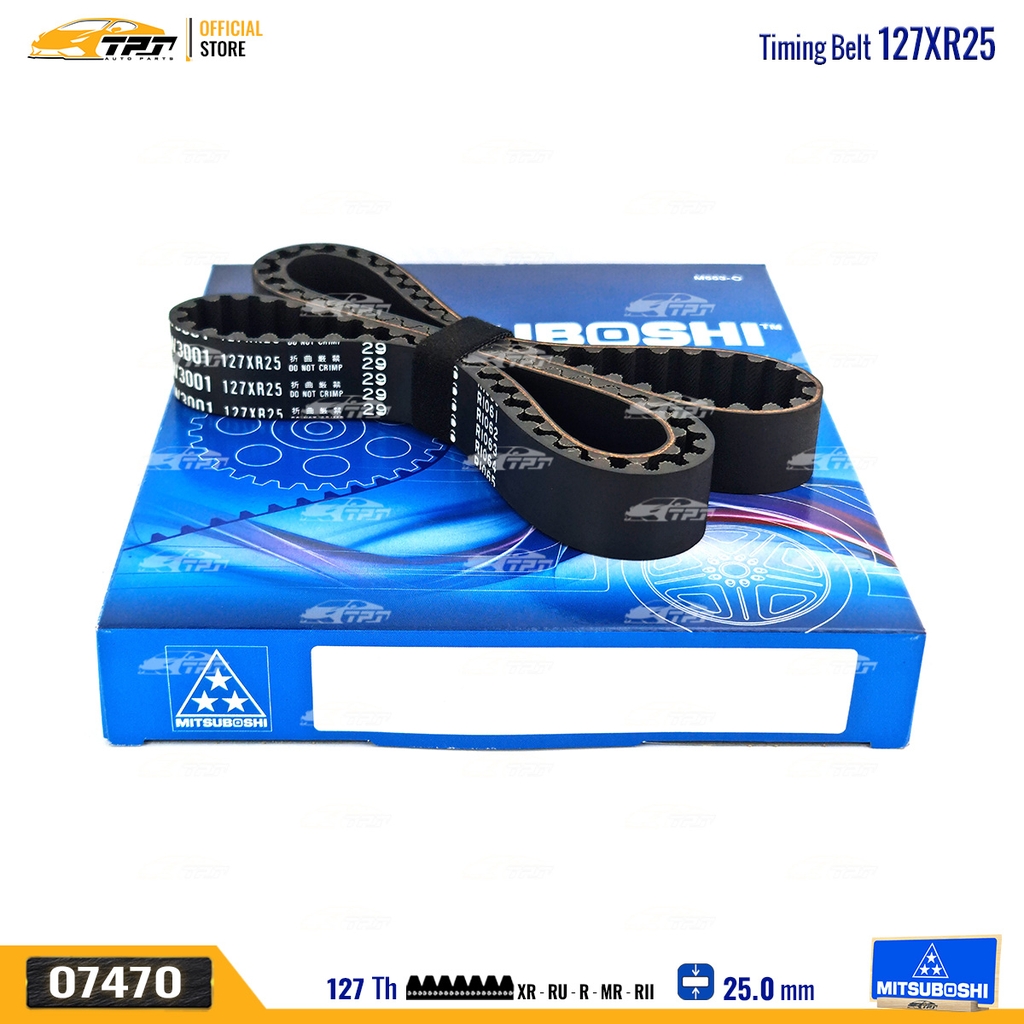 127XR25 Dây Curoa Cam / Dây Đai Răng Deawoo GENTRA - LACETTI - ESPERO - LANOS - Chevrolet AVEO - CRUZE Mitsuboshi - Japan