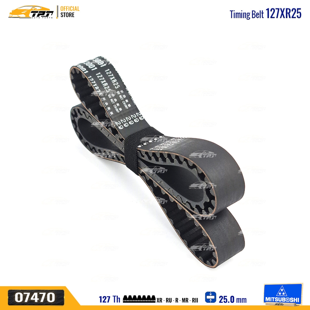 127XR25 Dây Curoa Cam / Dây Đai Răng Deawoo GENTRA - LACETTI - ESPERO - LANOS - Chevrolet AVEO - CRUZE Mitsuboshi - Japan