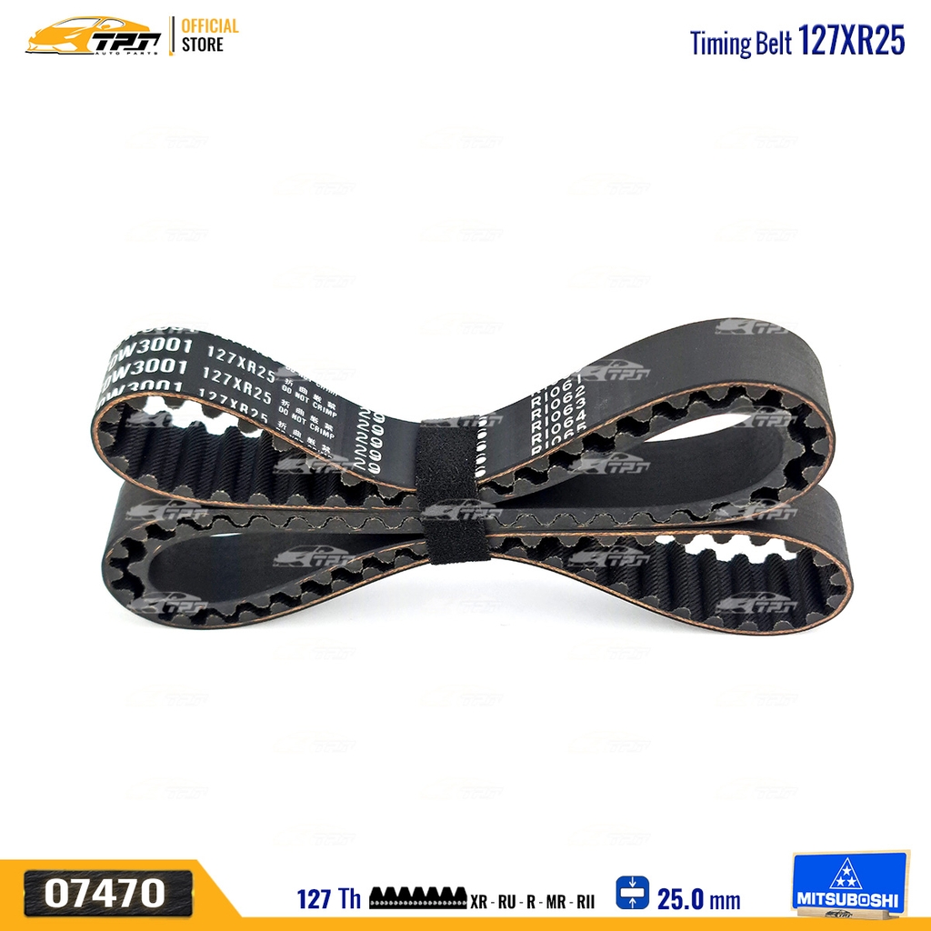 127XR25 Dây Curoa Cam / Dây Đai Răng Deawoo GENTRA - LACETTI - ESPERO - LANOS - Chevrolet AVEO - CRUZE Mitsuboshi - Japan