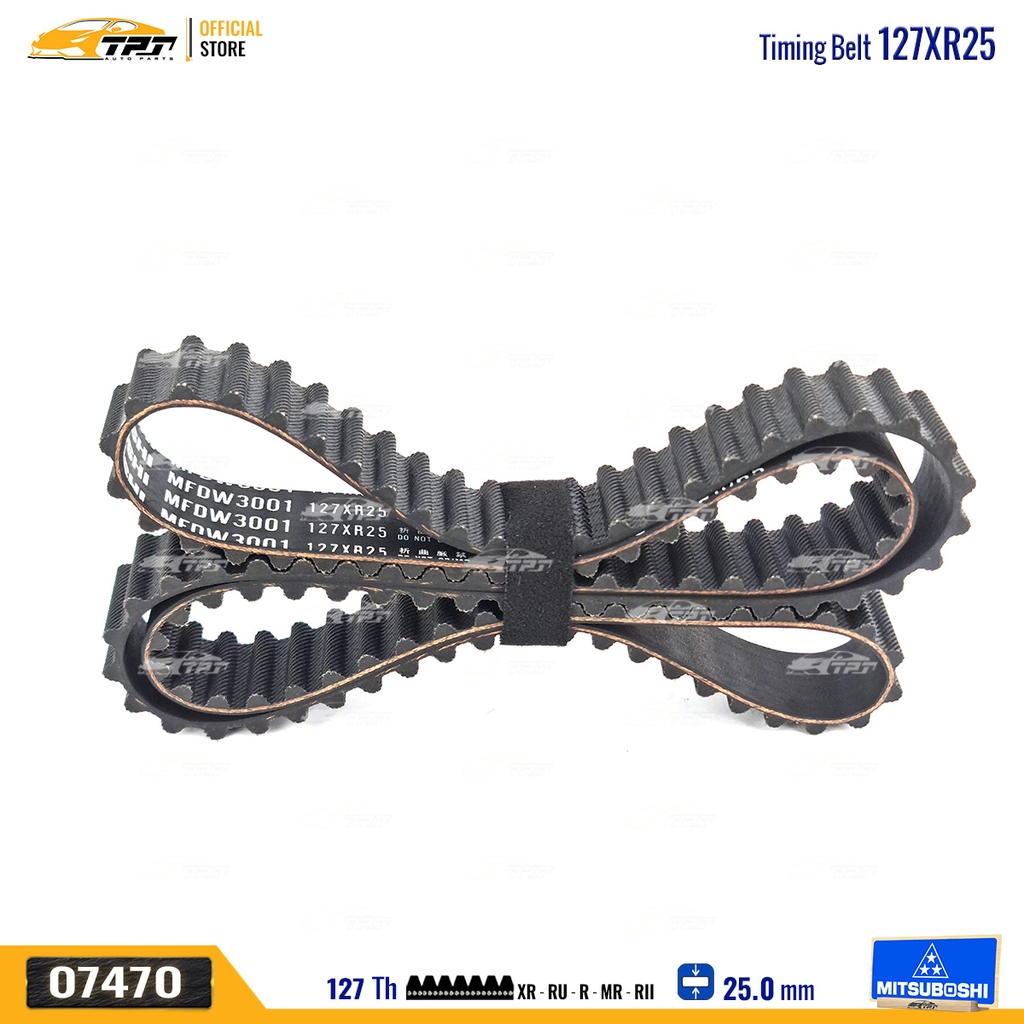 127XR25 Dây Curoa Cam / Dây Đai Răng Deawoo GENTRA - LACETTI - ESPERO - LANOS - Chevrolet AVEO - CRUZE Mitsuboshi - Japan