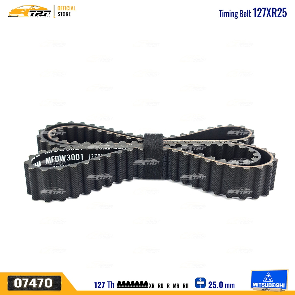 127XR25 Dây Curoa Cam / Dây Đai Răng Deawoo GENTRA - LACETTI - ESPERO - LANOS - Chevrolet AVEO - CRUZE Mitsuboshi - Japan