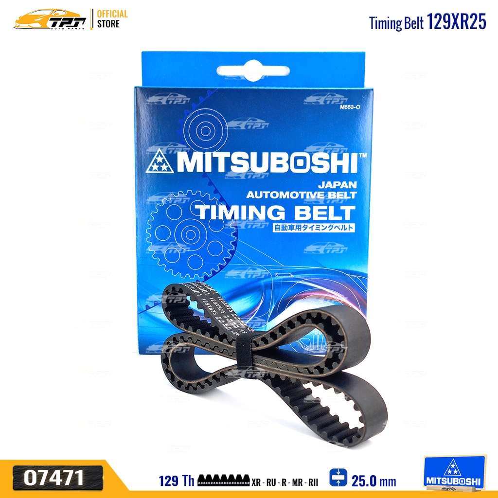 129XR25 Dây Curoa Cam / Dây Đai Răng Ford FOCUS 1.8 - MONDEO 2.0 Mitsuboshi - Japan