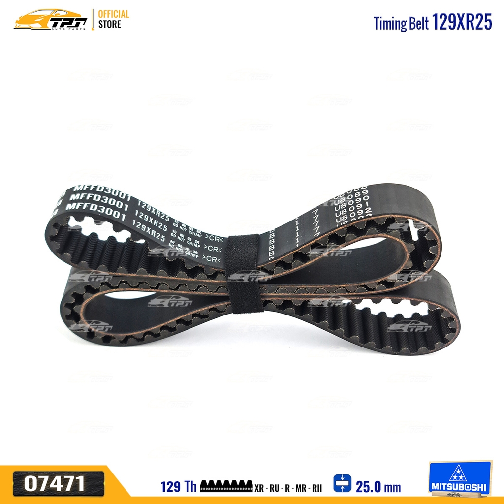 129XR25 Dây Curoa Cam / Dây Đai Răng Ford FOCUS 1.8 - MONDEO 2.0 Mitsuboshi - Japan