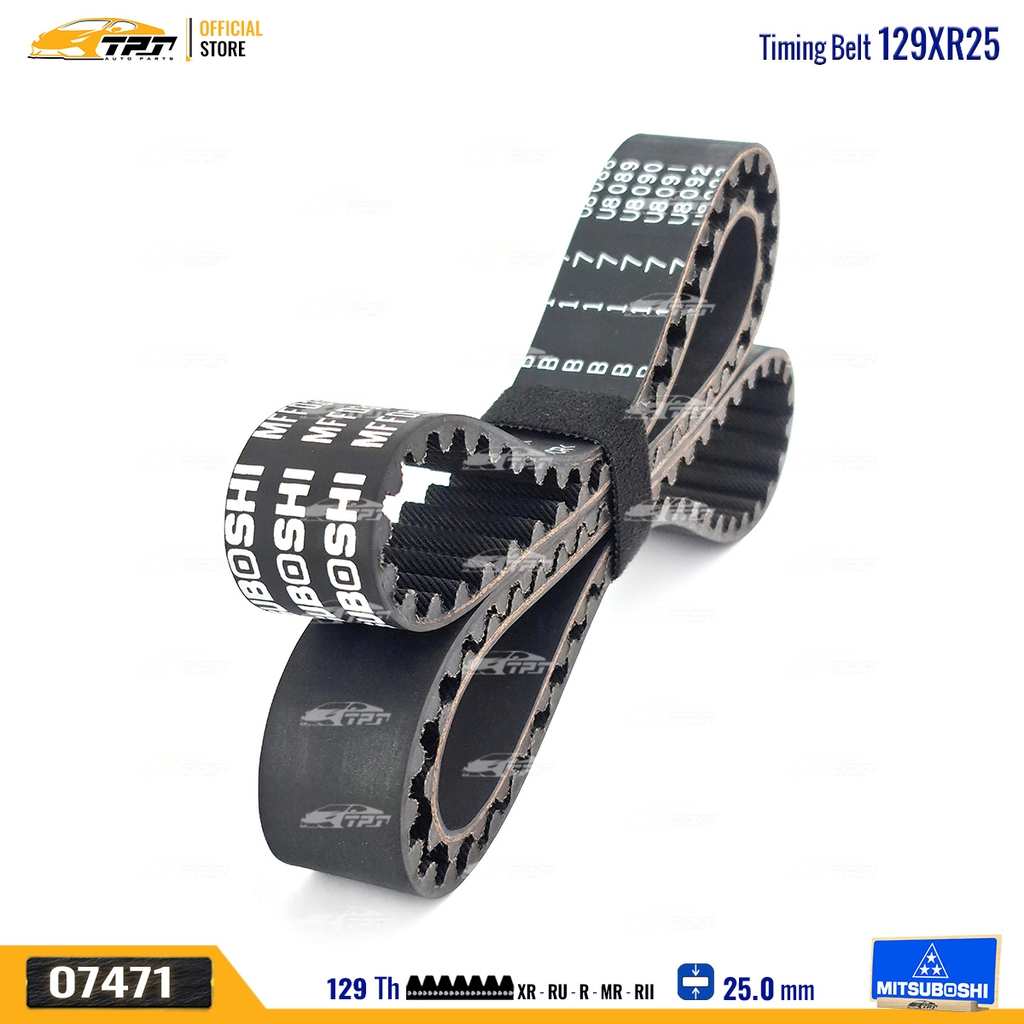 129XR25 Dây Curoa Cam / Dây Đai Răng Ford FOCUS 1.8 - MONDEO 2.0 Mitsuboshi - Japan