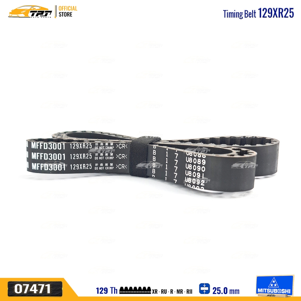 129XR25 Dây Curoa Cam / Dây Đai Răng Ford FOCUS 1.8 - MONDEO 2.0 Mitsuboshi - Japan