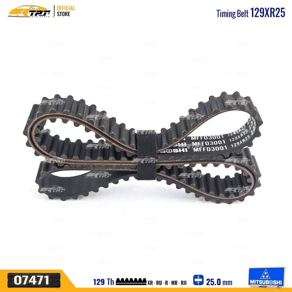 129XR25 Dây Curoa Cam / Dây Đai Răng Ford FOCUS 1.8 - MONDEO 2.0 Mitsuboshi - Japan