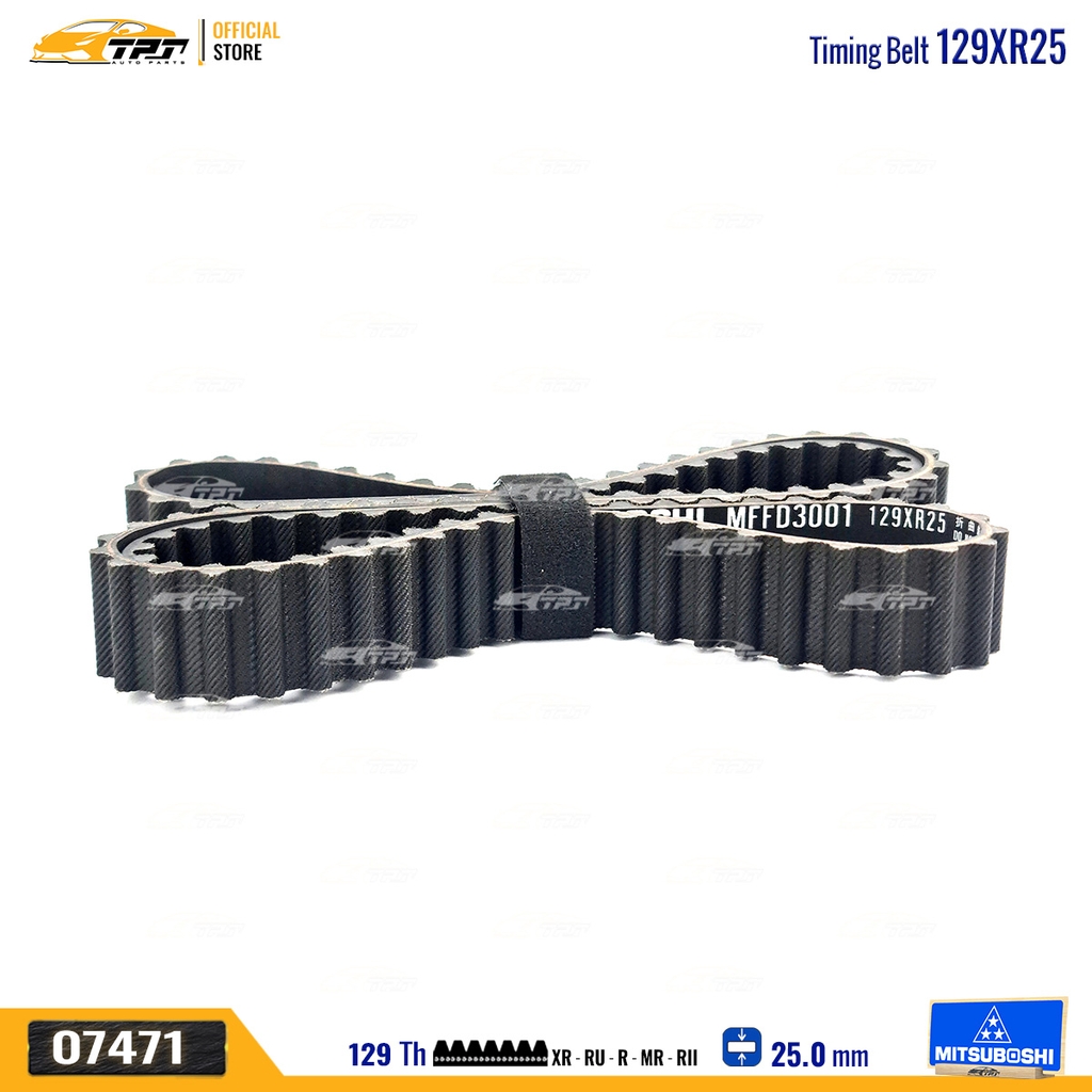 129XR25 Dây Curoa Cam / Dây Đai Răng Ford FOCUS 1.8 - MONDEO 2.0 Mitsuboshi - Japan