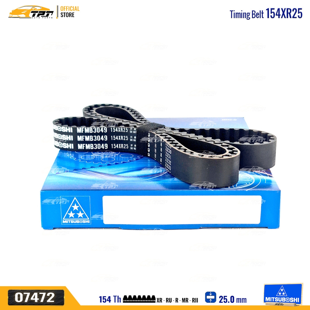 154XR25 Dây Curoa Cam / Dây Đai Răng Mitsubishi L200 - NATIVA Mitsuboshi - Japan