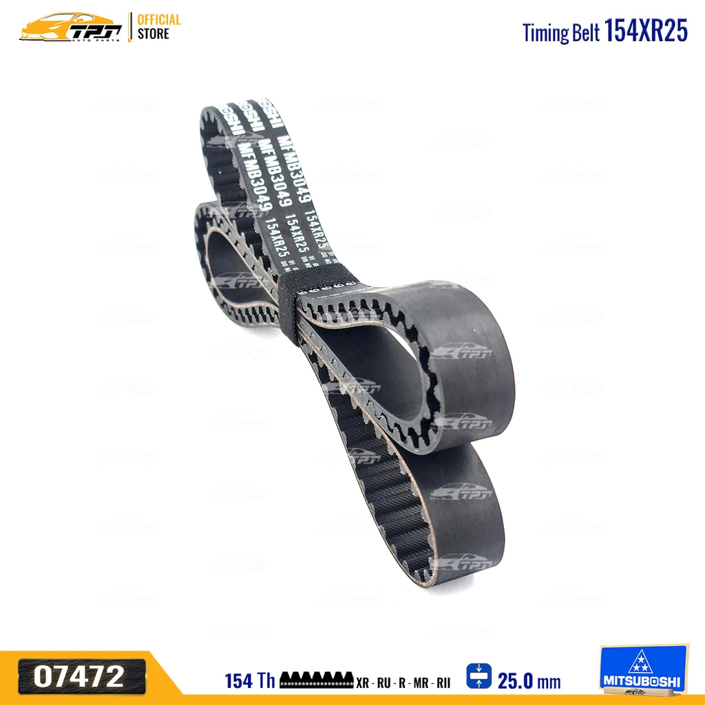 154XR25 Dây Curoa Cam / Dây Đai Răng Mitsubishi L200 - NATIVA Mitsuboshi - Japan