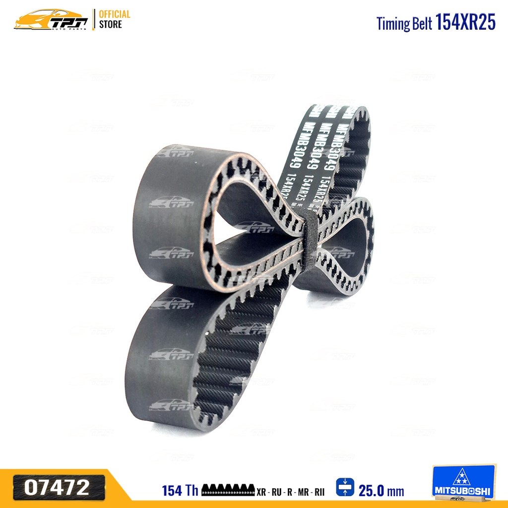 154XR25 Dây Curoa Cam / Dây Đai Răng Mitsubishi L200 - NATIVA Mitsuboshi - Japan