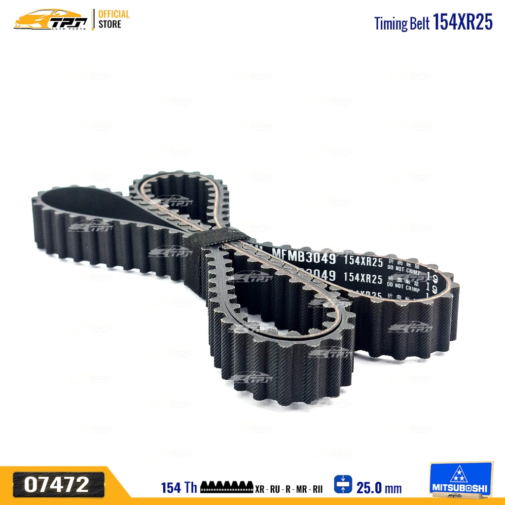 154XR25 Dây Curoa Cam / Dây Đai Răng Mitsubishi L200 - NATIVA Mitsuboshi - Japan