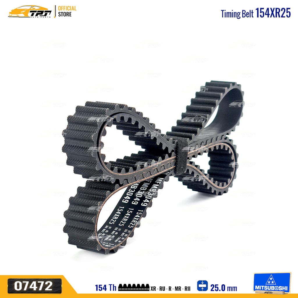 154XR25 Dây Curoa Cam / Dây Đai Răng Mitsubishi L200 - NATIVA Mitsuboshi - Japan