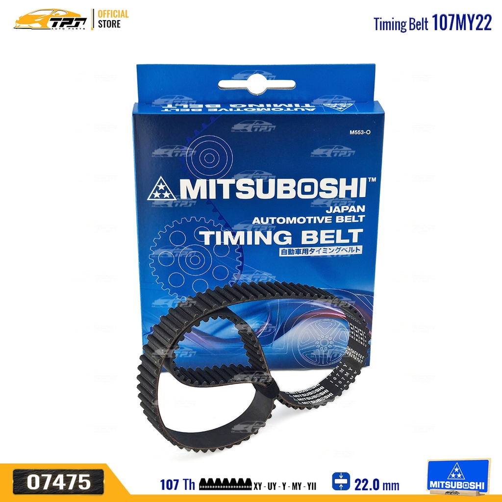 107MY22 Dây Curoa Cam / Dây Đai Răng Mazda 323 1.3-1.6 Mitsuboshi - Japan