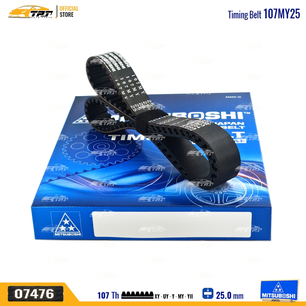 107MY25 Dây Curoa Cam / Dây Đai Răng Kia PRIDE - RIO - SPECTRA 1.5 - Deawoo LABO - MATIZ Mitsuboshi - Japan