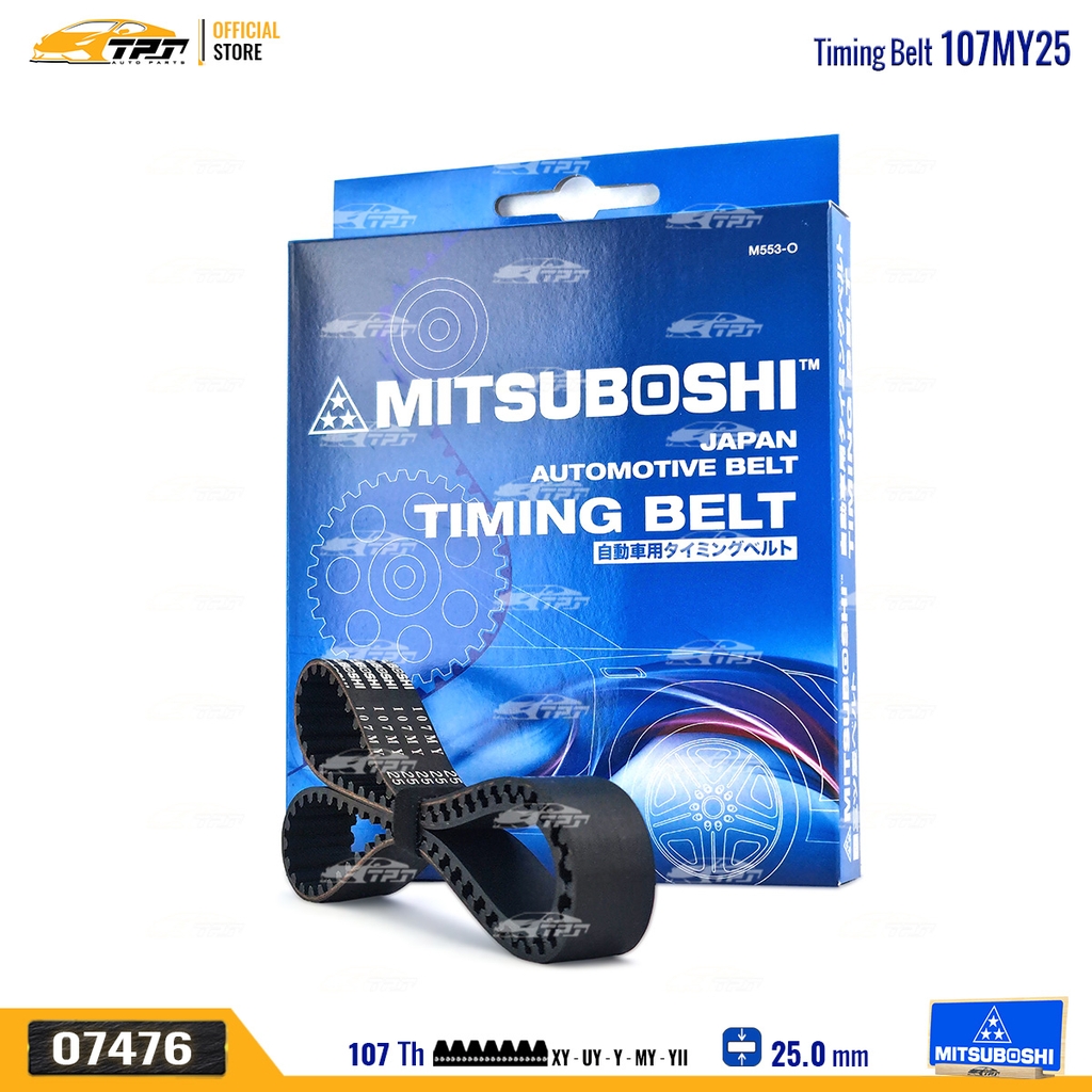 107MY25 Dây Curoa Cam / Dây Đai Răng Kia PRIDE - RIO - SPECTRA 1.5 - Deawoo LABO - MATIZ Mitsuboshi - Japan
