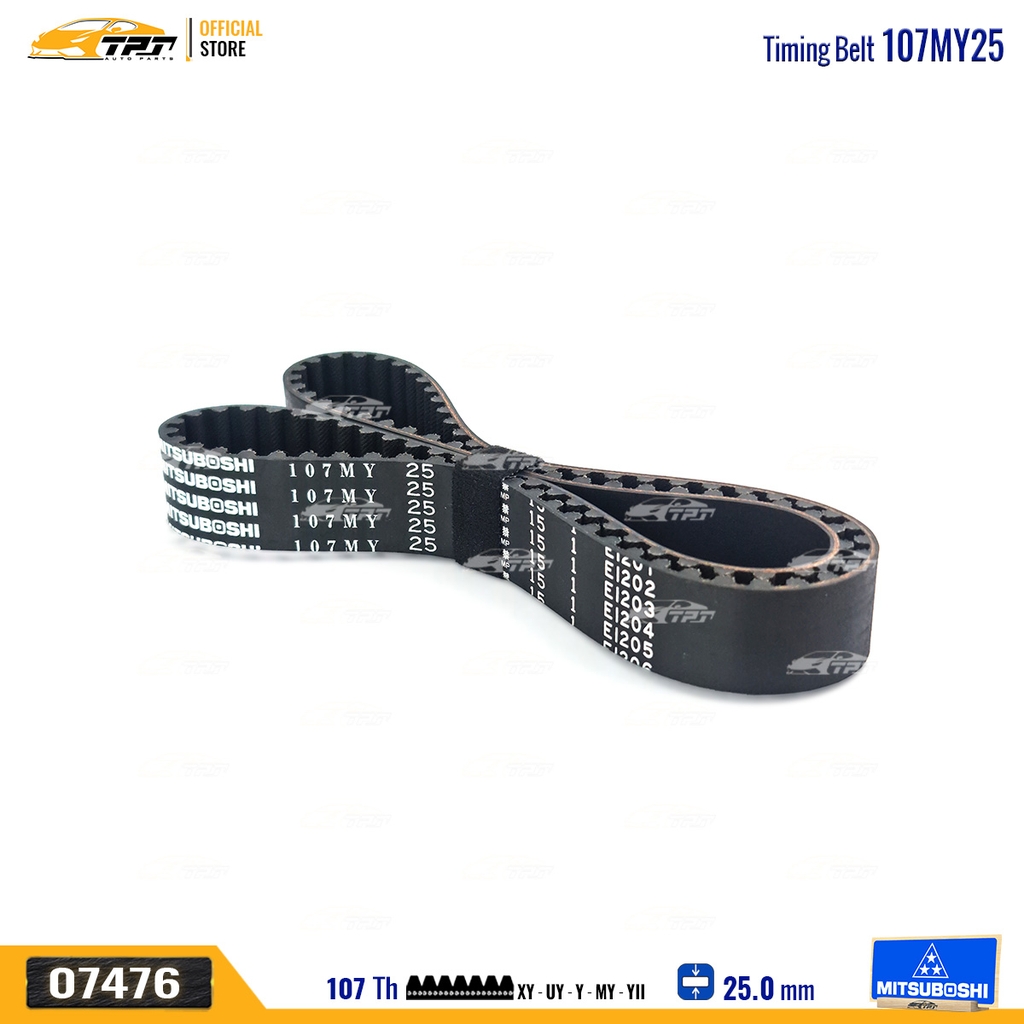 107MY25 Dây Curoa Cam / Dây Đai Răng Kia PRIDE - RIO - SPECTRA 1.5 - Deawoo LABO - MATIZ Mitsuboshi - Japan