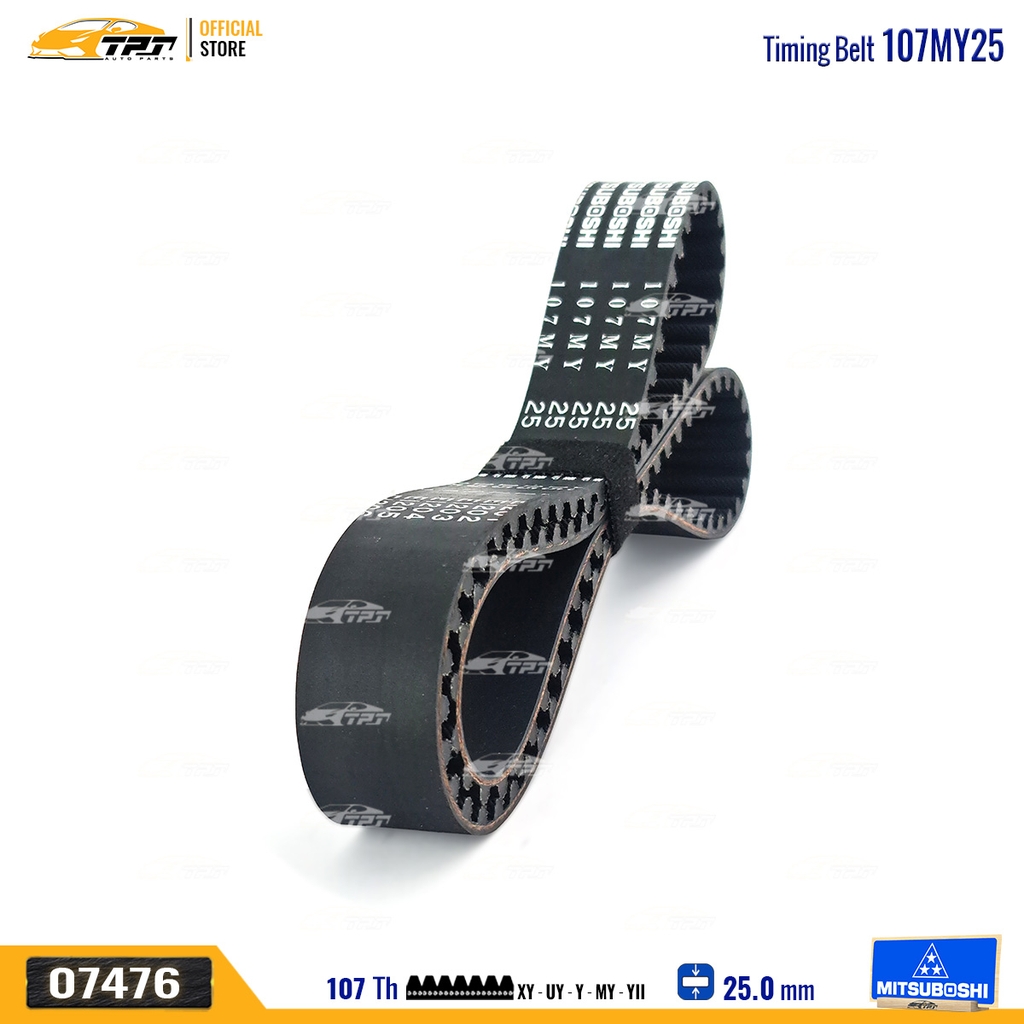 107MY25 Dây Curoa Cam / Dây Đai Răng Kia PRIDE - RIO - SPECTRA 1.5 - Deawoo LABO - MATIZ Mitsuboshi - Japan
