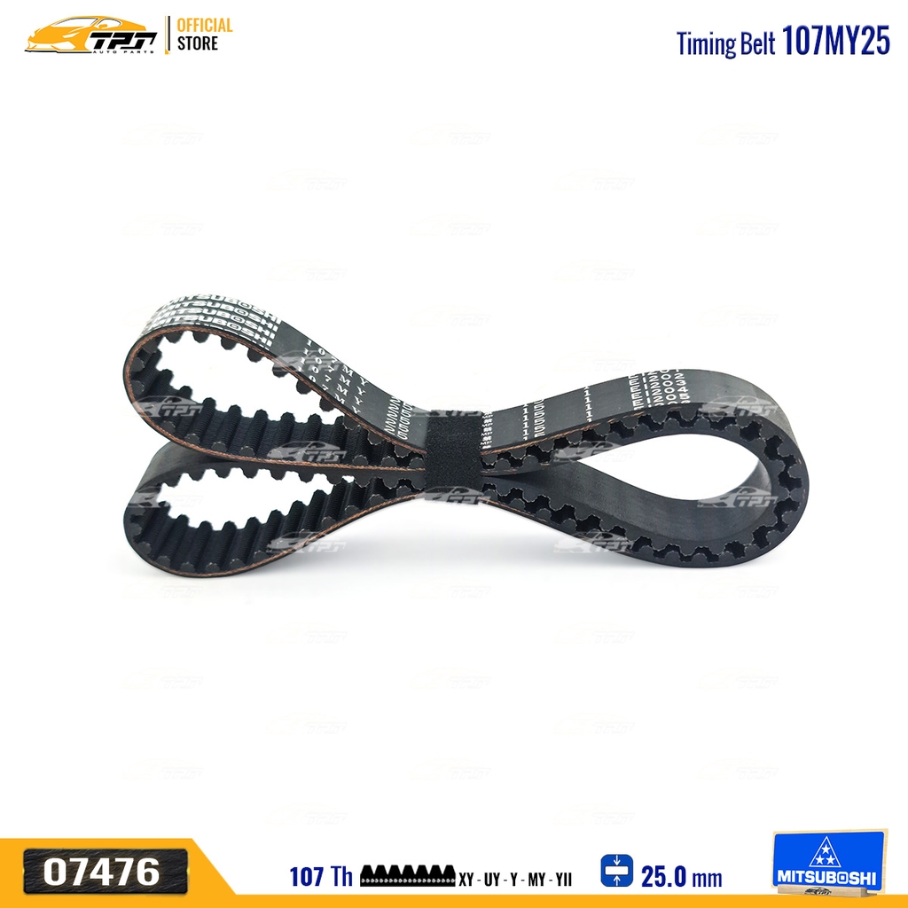 107MY25 Dây Curoa Cam / Dây Đai Răng Kia PRIDE - RIO - SPECTRA 1.5 - Deawoo LABO - MATIZ Mitsuboshi - Japan